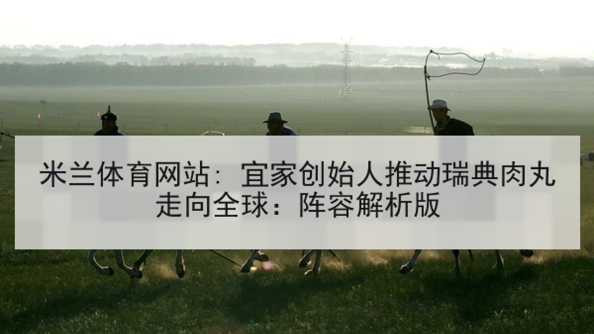 米兰体育网站: 宜家创始人推动瑞典肉丸走向全球：阵容解析版